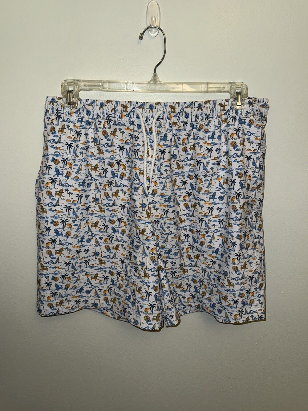 Magellan Men's Local State SC Boat Shorts Orange Blue Alabama Large Swim
